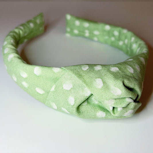 Headband "Dots" with a knot