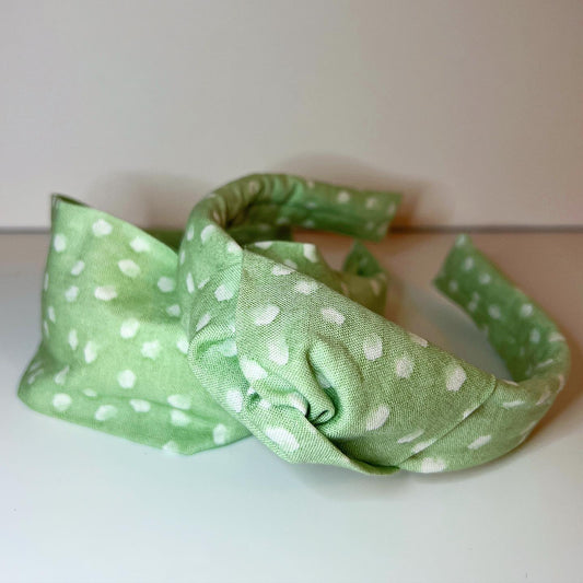 Headband "Dots" with a knot