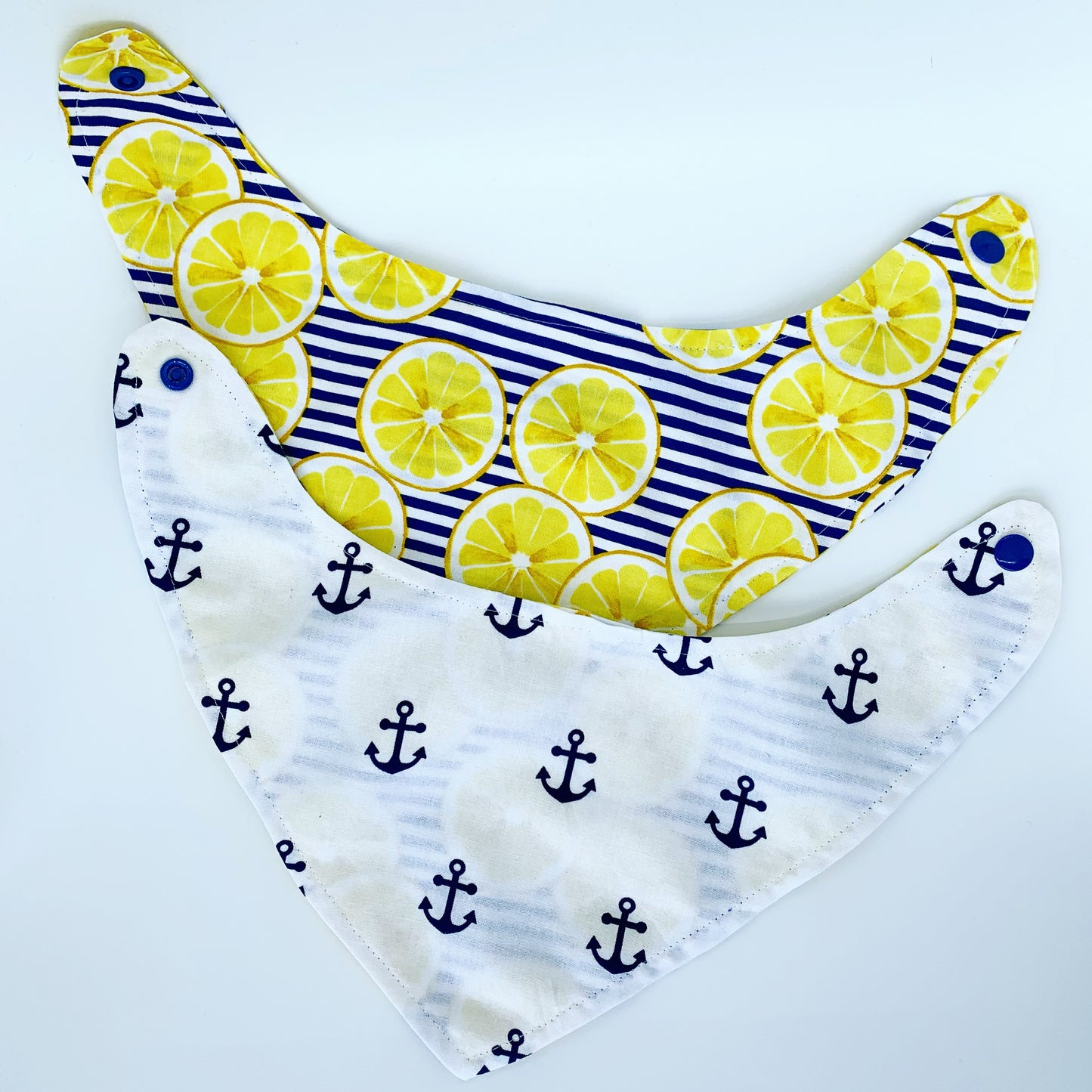 Reversible Bandana Bib "Lemons"
