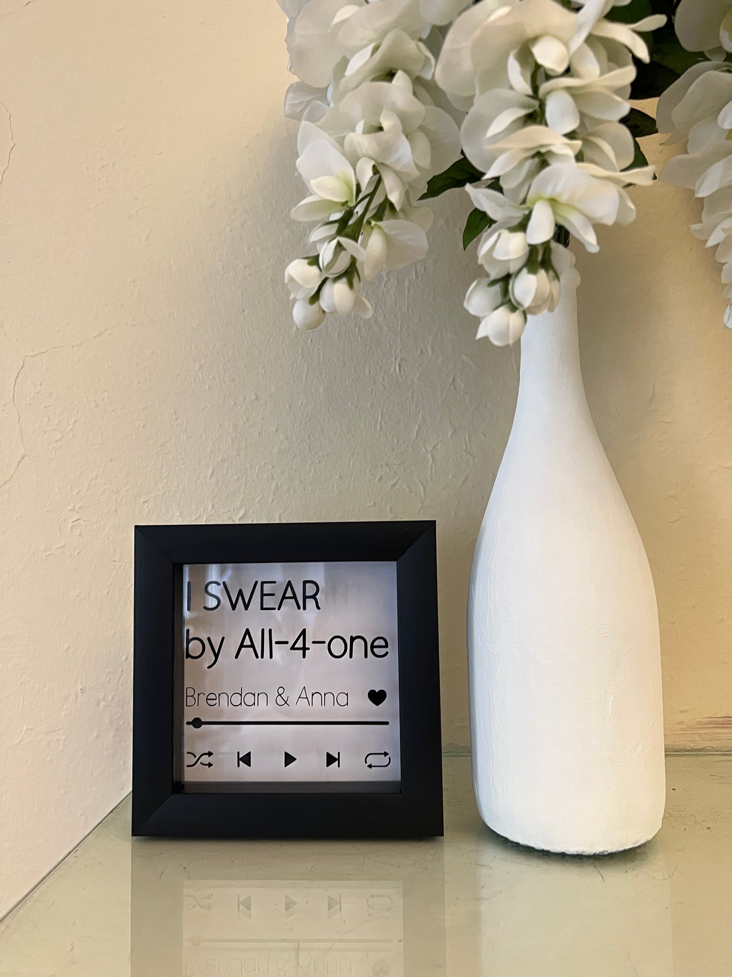 Wedding wine bottle decor for table