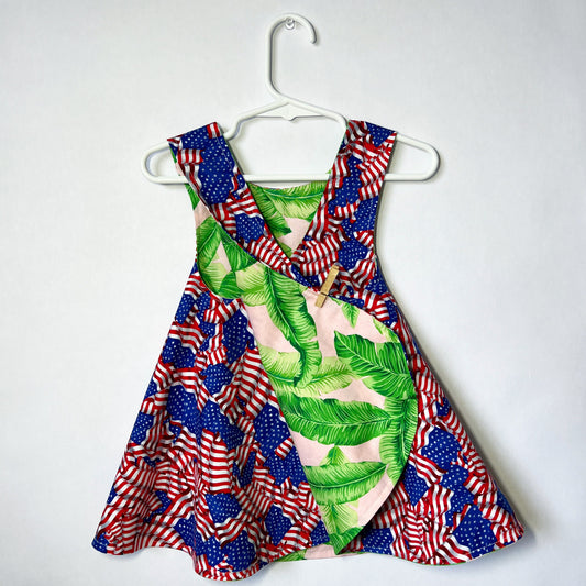 Reversible cotton dress “USA”