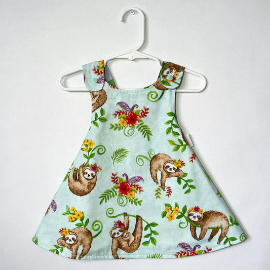 Reversible cotton dress “Jungle”