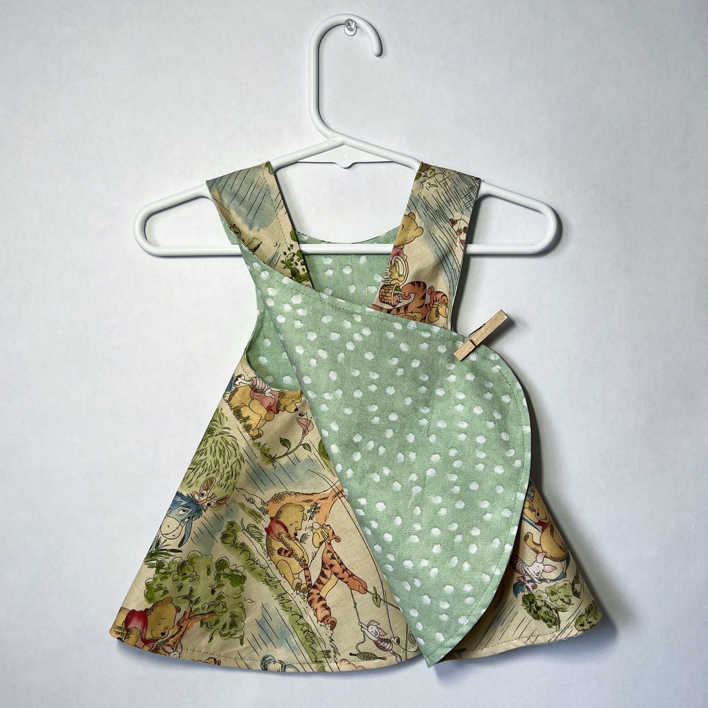 Reversible cotton dress “Winnie the Pooh”