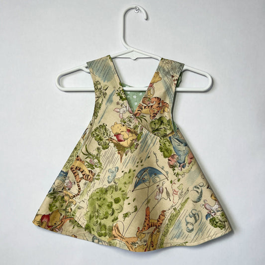 Reversible cotton dress “Winnie the Pooh”