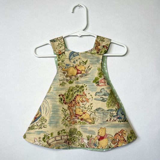 Reversible cotton dress “Winnie the Pooh”