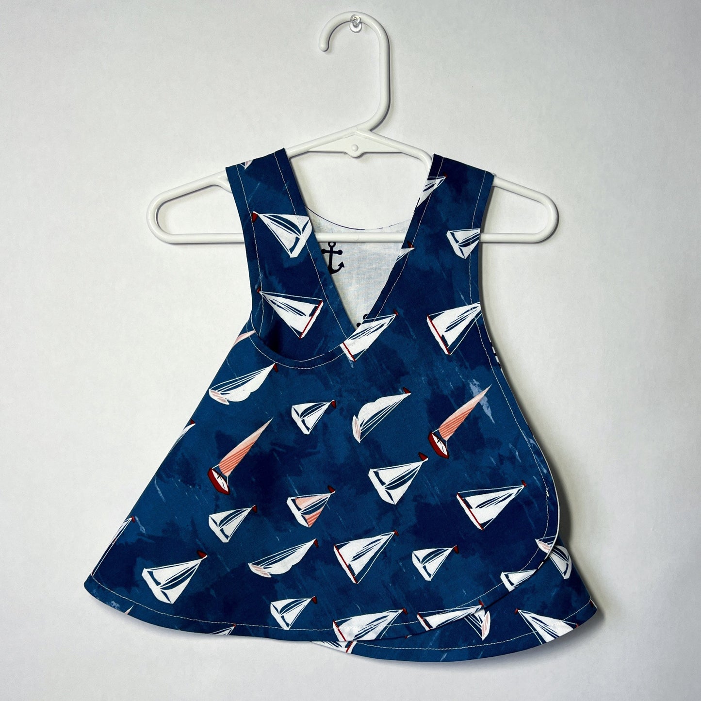 Reversible cotton dress “Nautical”