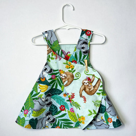 Reversible cotton dress “Jungle”