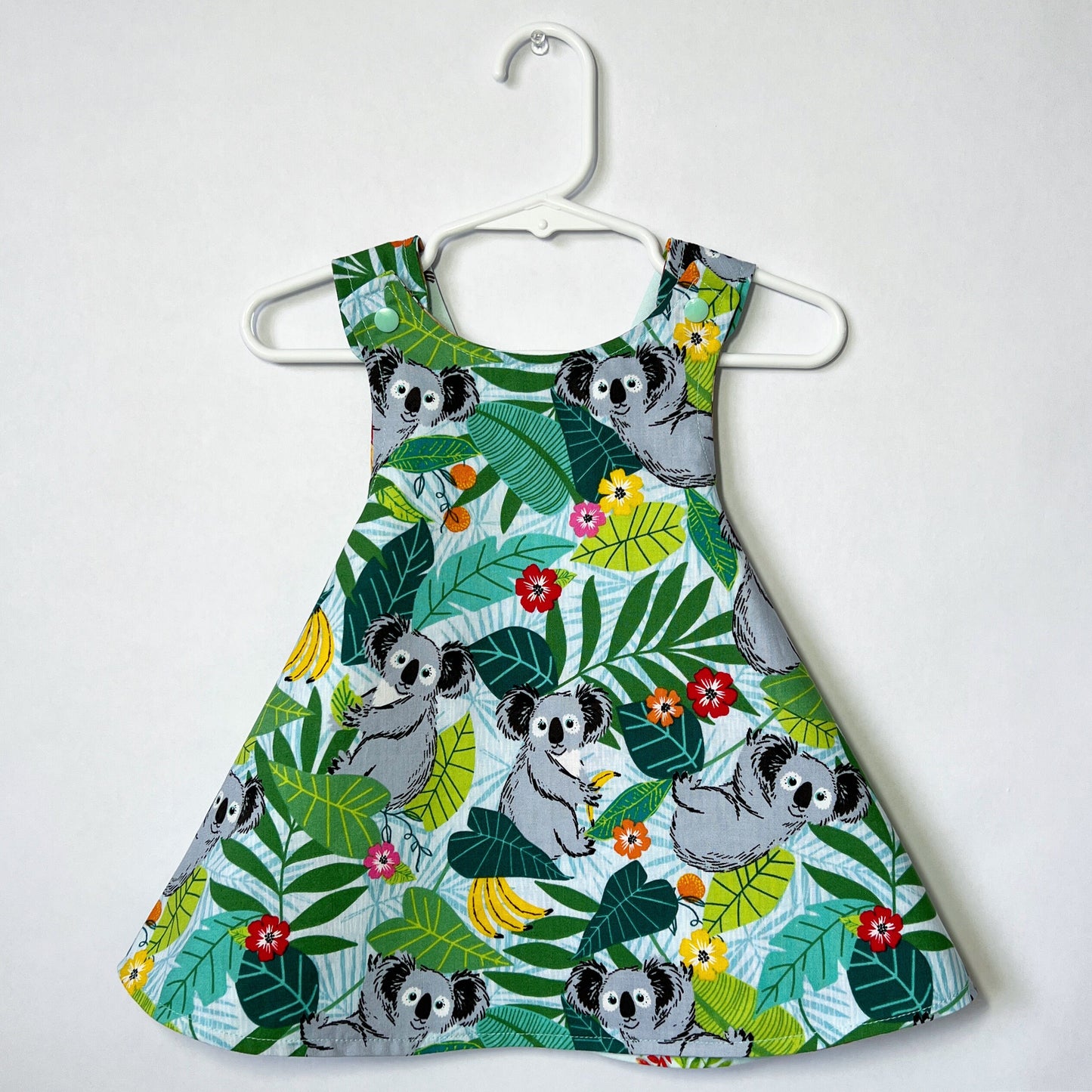 Reversible cotton dress “Jungle”