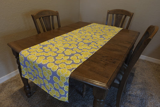 Reversible table runner "Lemons"