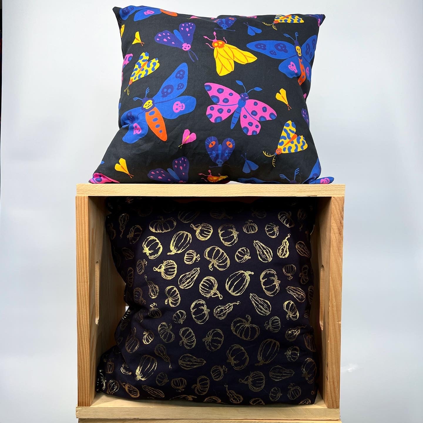 Halloween throw pillows “Silence of the moths”