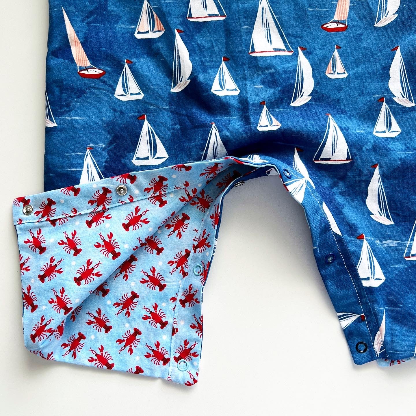 Romper with inseam opening