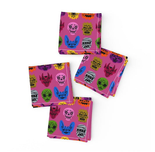 Monsters (pink background)