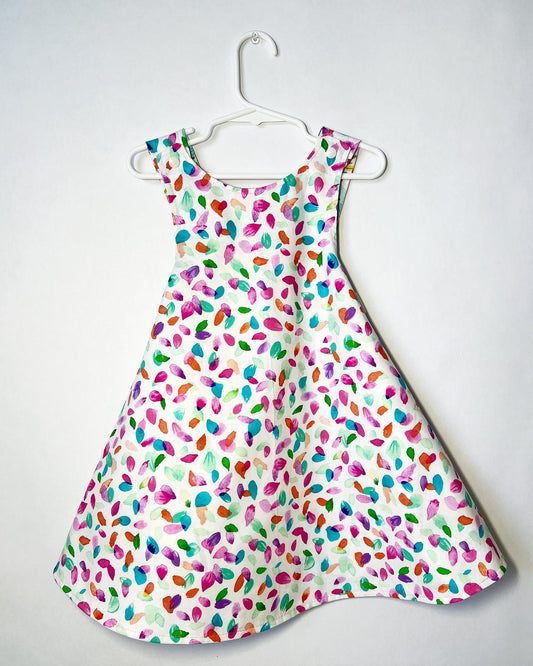 Reversible cotton dress “Beach please”