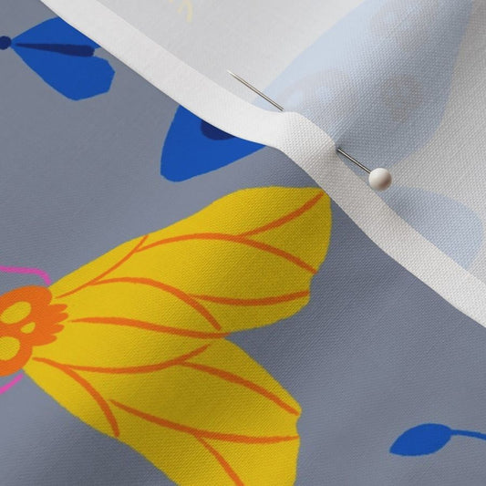 Fabric “The silence of the moths” (grey background)