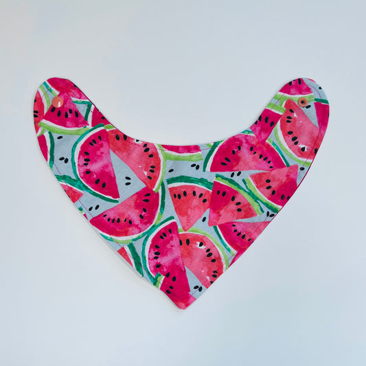 Reversible Bandana Bib "Watermelon"