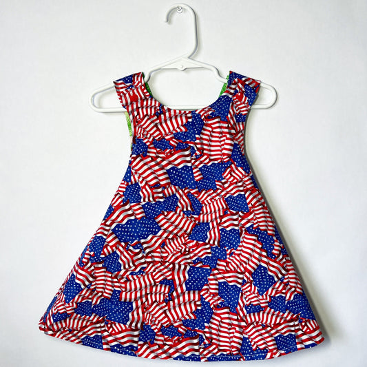 Reversible cotton dress “USA”