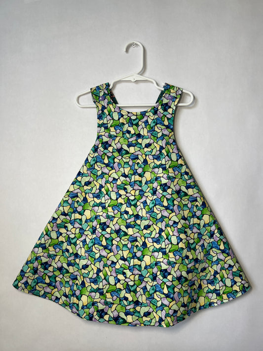Reversible cotton dress "Mosaic”