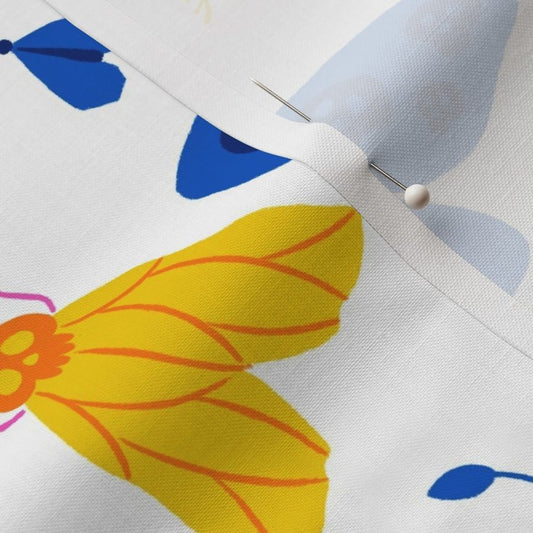 Fabric “The silence of the moths” (white background)