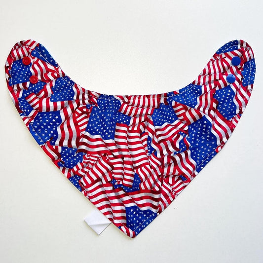 Pet reversible bandana “American flag”