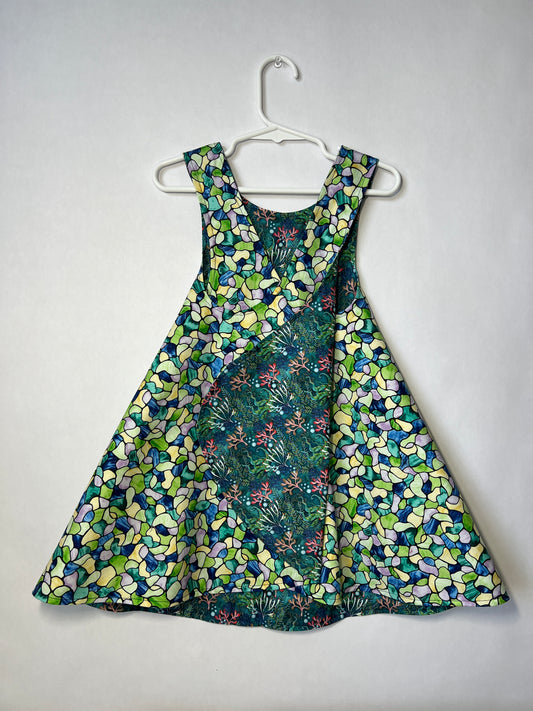 Reversible cotton dress "Mosaic”