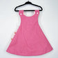 Reversible cotton dress “Pink polka dots”
